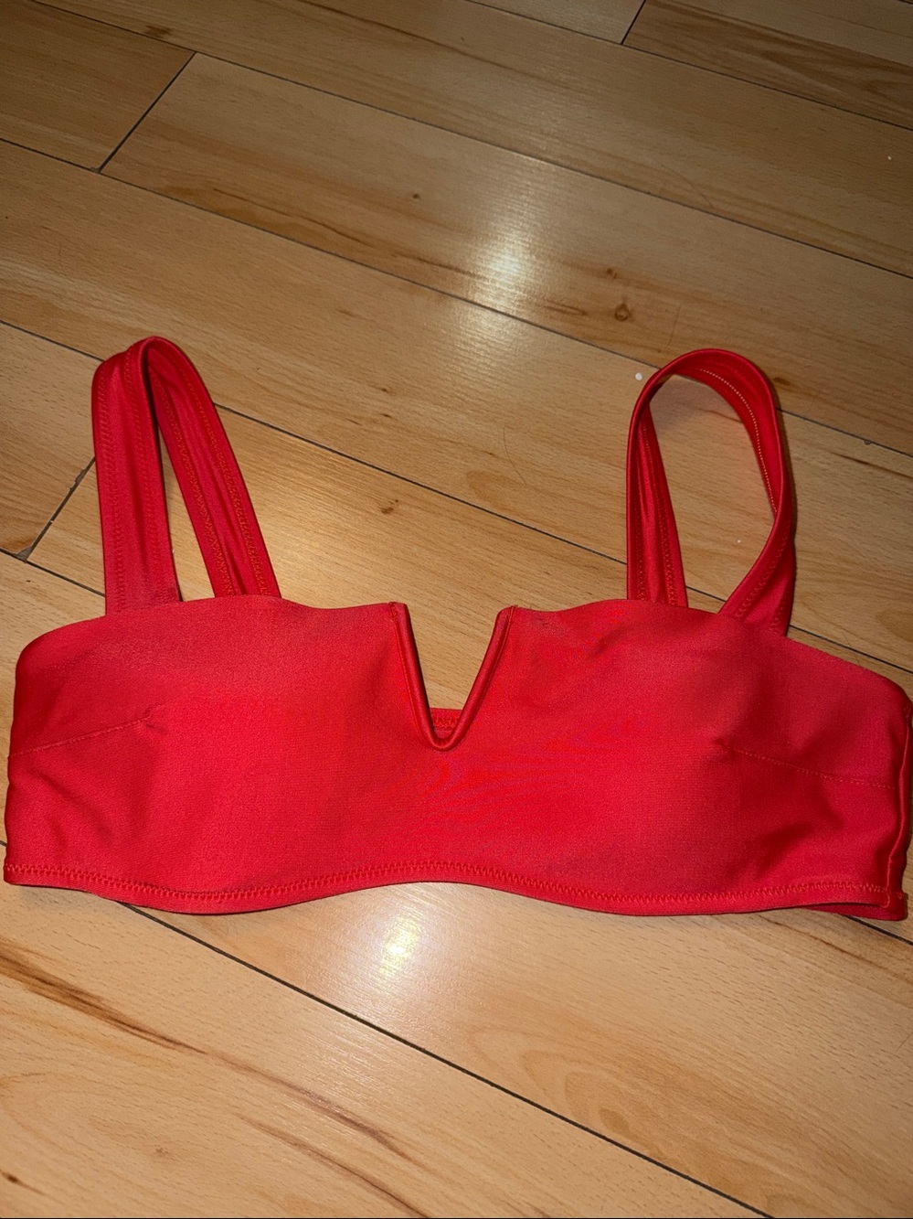 aerie Red V-Notch Bralette